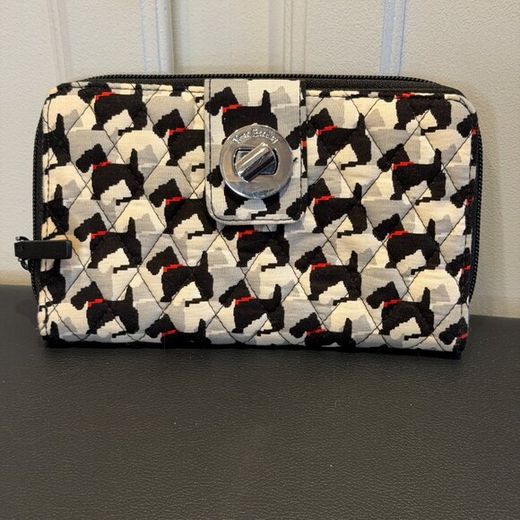 Vera BradleyScotty Dog Turn Lock Qallet Clutch - Picture 1 of 6